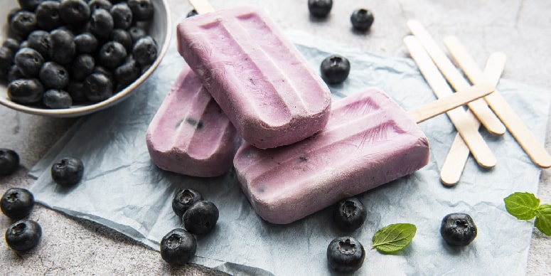 Blueberry Coconut Dream Popsicles