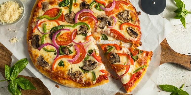 Broccoli Crust Veggie Pizza