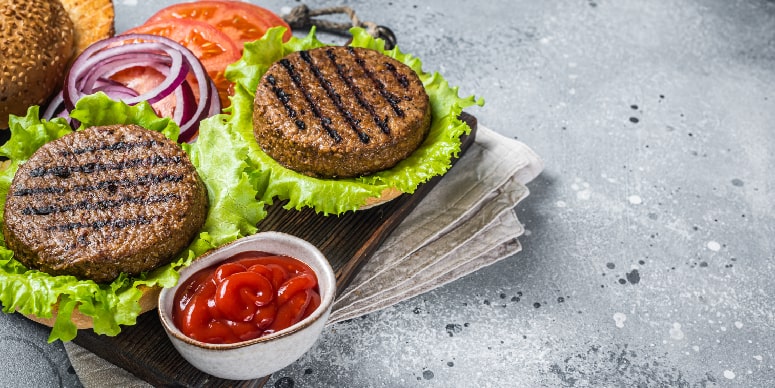 Grilled Bean Burgers