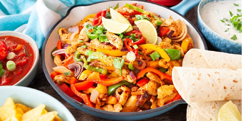 Grilled Chicken Fajitas Platter