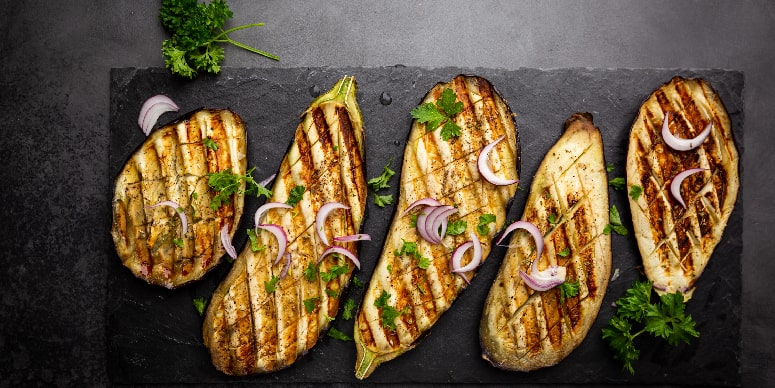 Mediterranean Grilled Eggplant