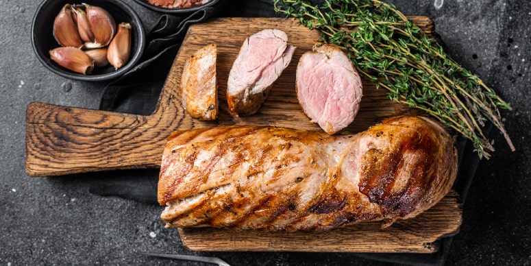 Pork Tenderloin with Three Berry Salsa