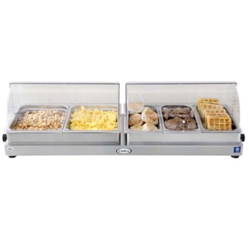 Cadco MobileServ® Mobile Hot Buffet Cart, (3) hot full size buffet servers,  (3) variable heat