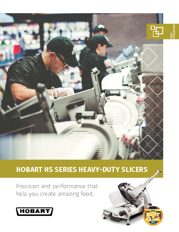 hobart and slicer and repair and manual