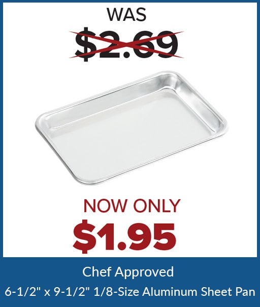 6 1/2x9 1/2 Aluminum Sheet Pan