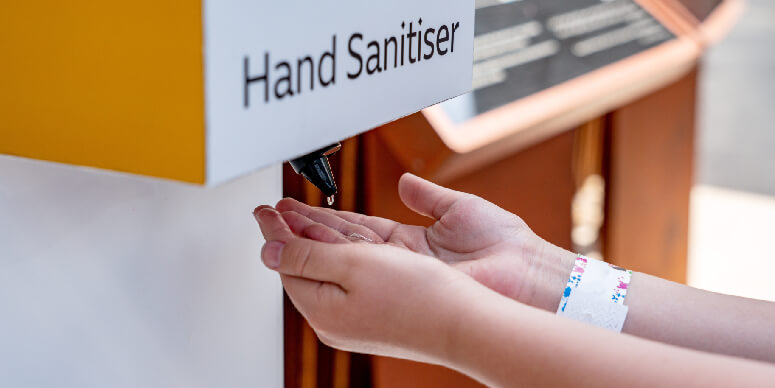 Hand
                    Soap vs. Sanitizer